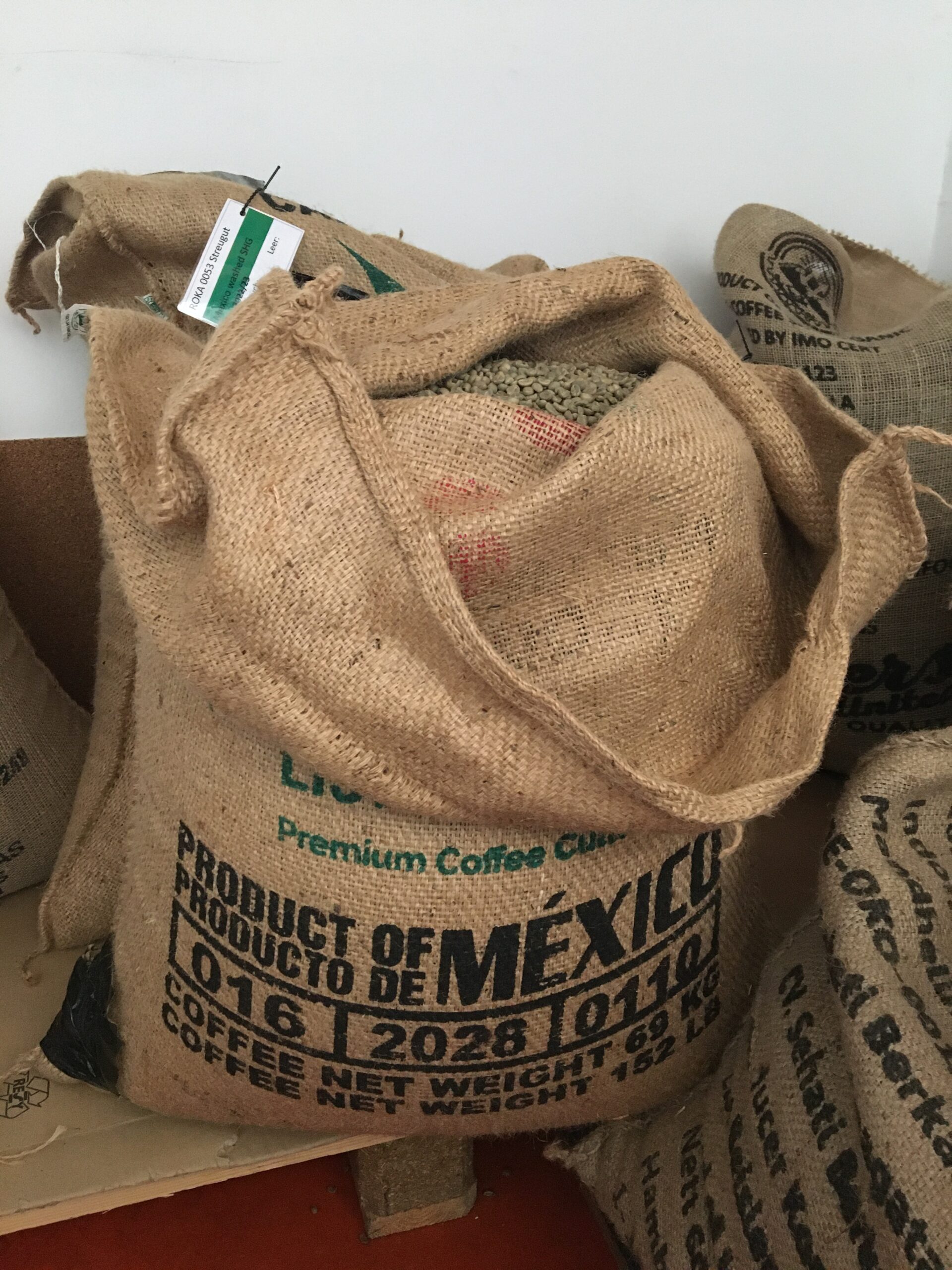 Ein Sack Kaffee aus Mexico